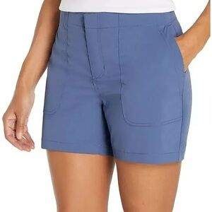 NWT Eddie Bauer Womens UPF 50 Blue Hiker Shorts. Sz 12